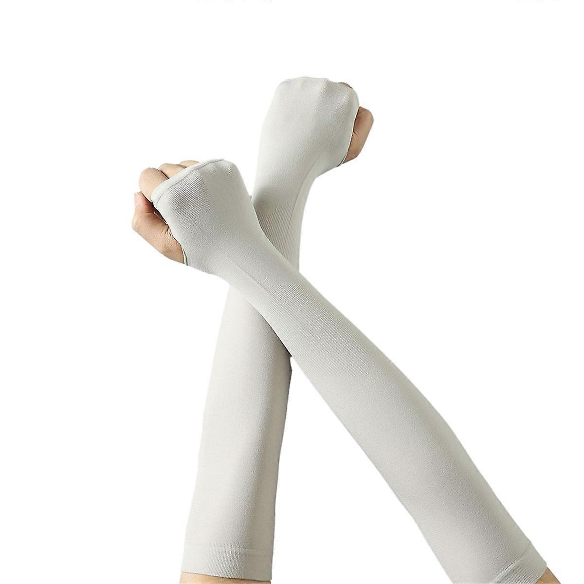 Gray Summer sun protection ice sleeves, ice silk
