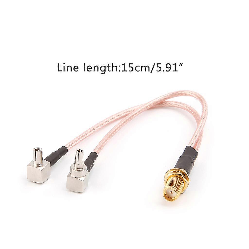 Θηλυκός γρύλος SMA τύπων Υ στο αρσενικό TS9 & CRC9 2 Combiner Combiner RG316 Pigtai διαχωριστών βουλωμάτων