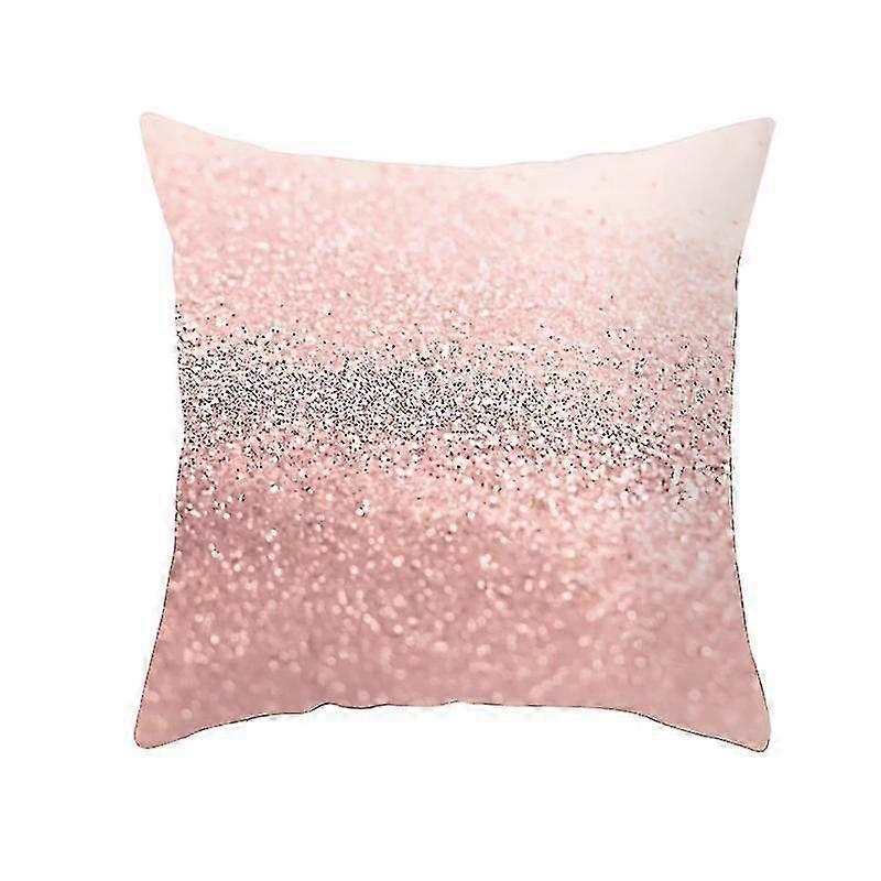 Marble Collection Decorative Pillowcase Pink Cushion Cover