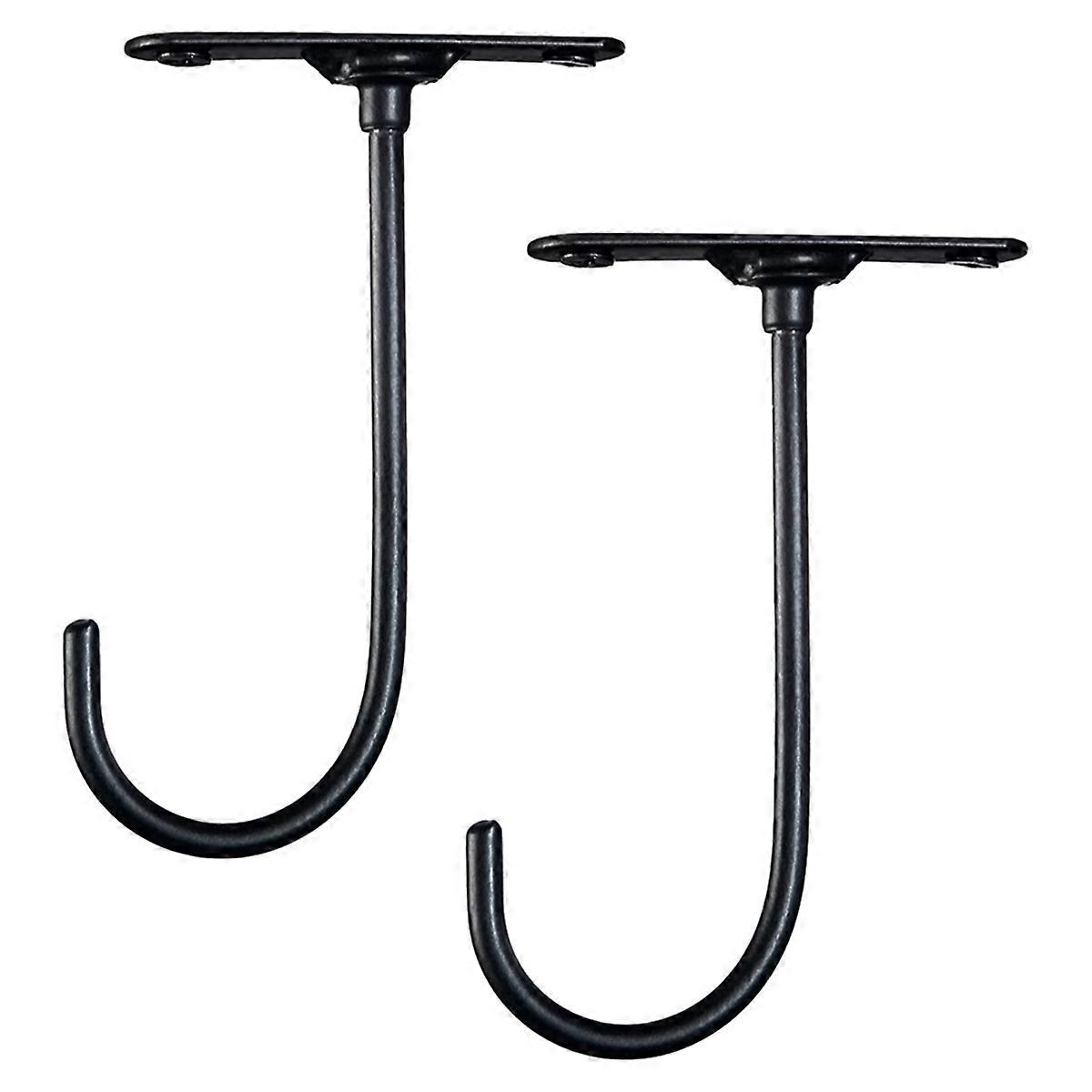 2pcs 360-degree rotating key rack under cabinet banana hook