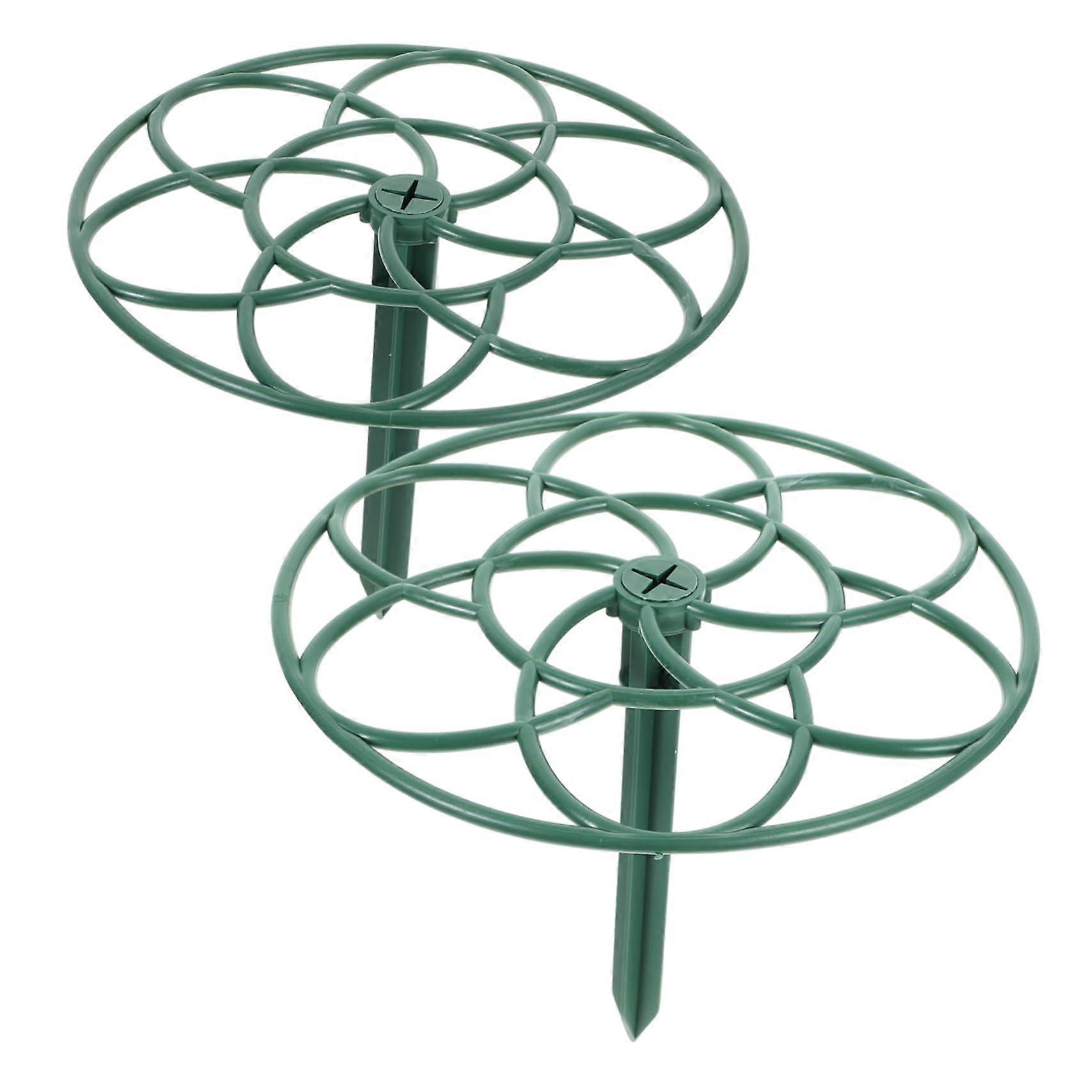 Universal Tree Topper Holder – 2 Pcs Plant Support Stakes for Strawberry Trellis, Triple Stakes, Adjustable Height