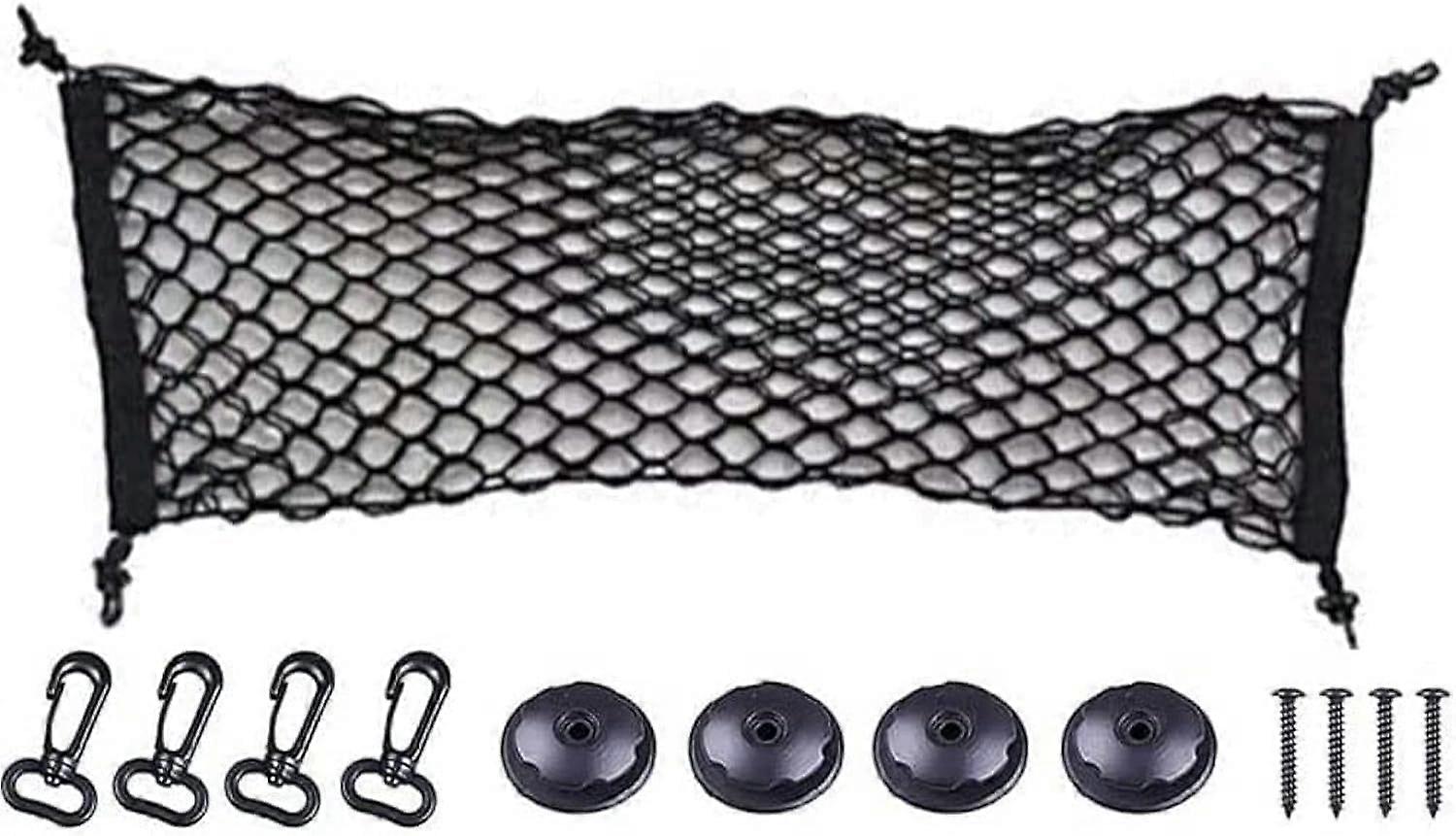 Adjustable Elastic Cargo Net Car Trunk Rear Cargo Organizer 36"x 15.7"