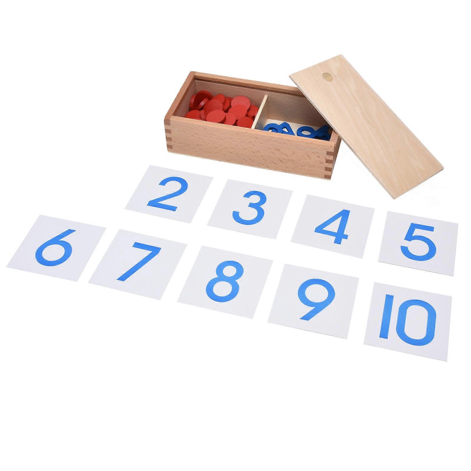 Montessori Math Teaching Aids Professional Edition Beech Chips Set