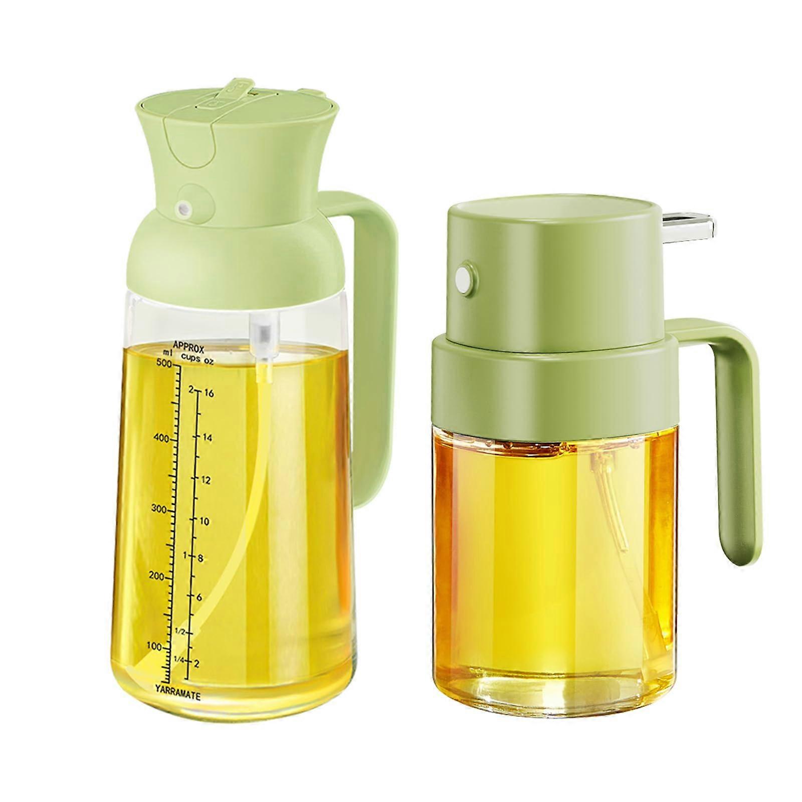 Green 18oz/550ml 2-In-1 Oil Sprayer And 6.8oz/200ml Portable Sprayer