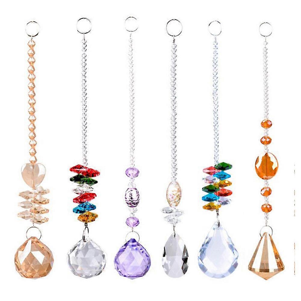 Pendentif en cristal 6 pièces