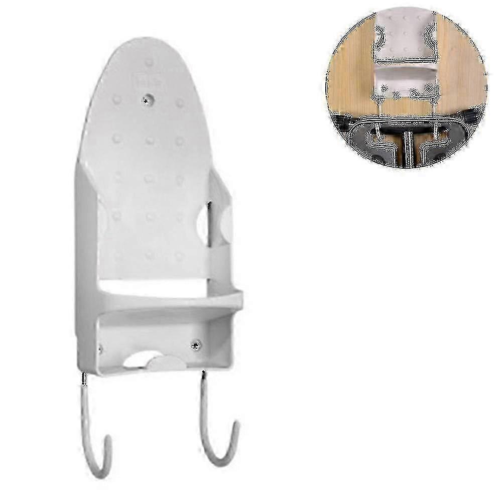 Clean Iron Organizer Easy To Mount Laundry Room Storage With Heat Resistant Iron Holder And Hooks For Ironing Board Edition a