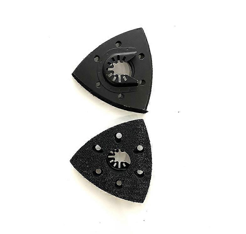 90mm Triangular Polisher with 6 Holes Quick Release Sanding Base Attachment Multi-tool for Woodworking