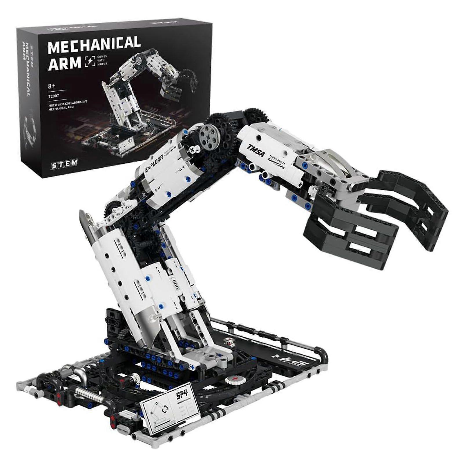Uncle Brick 784PCs Programmable Robotic Arm Kit - STEM Technic Set with 360 Rotation & Gripper Control, Remote Control Engineering Project for Teens 1