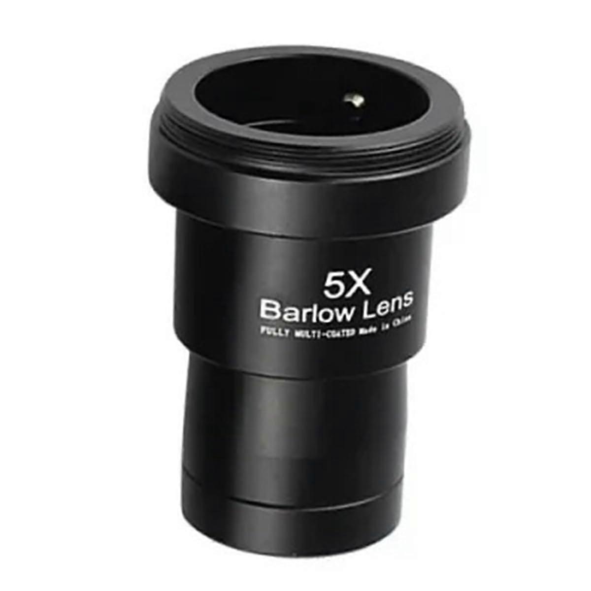 1.25 Inch Telescope Barlow Lens 2X/ 3X/ 5X Metal Telescope Fully Extender Lens with M42 Threads Telescopes Accessories(5X)