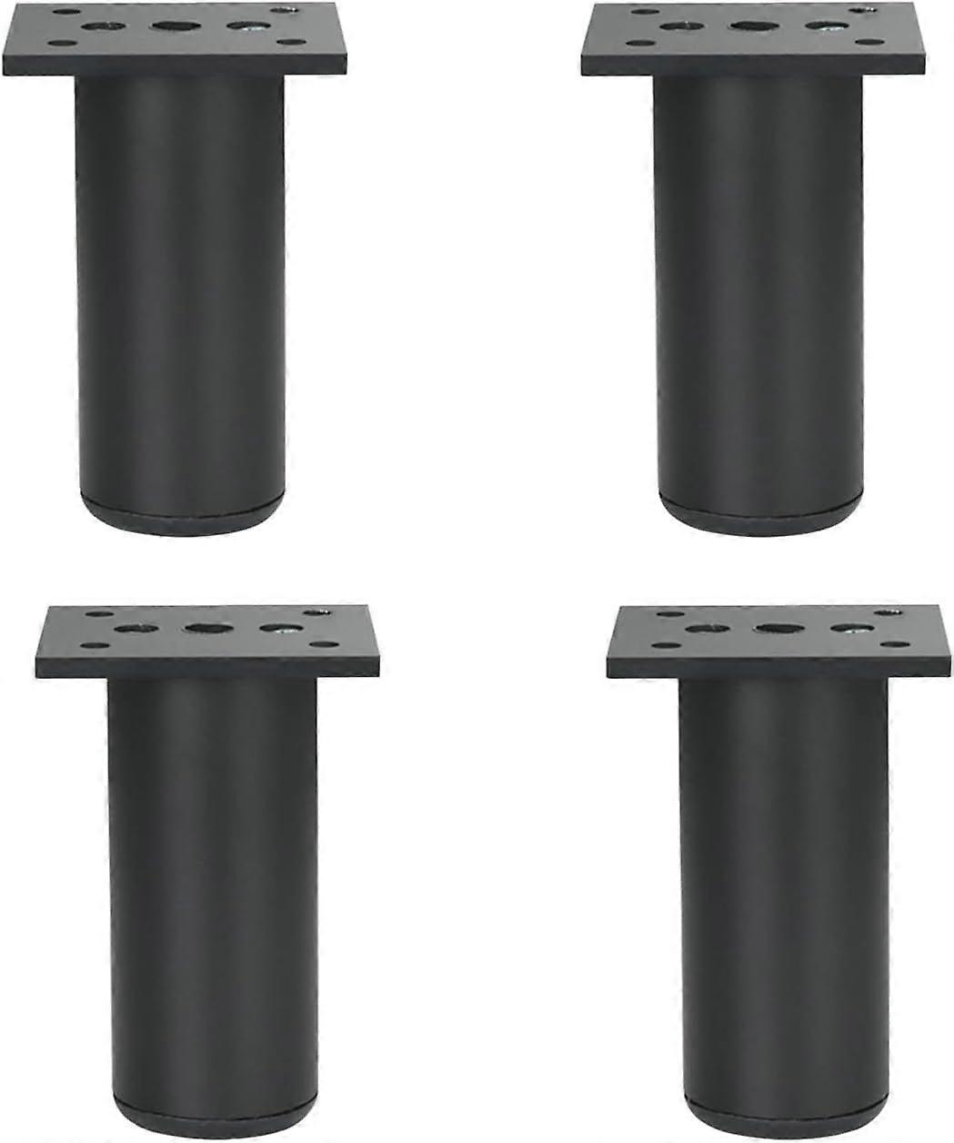 أرجل أثاث سوداء - أرجل معدنية بارتفاع 80 مم لطاولة أريكة المطبخ (سبائك الألومنيوم)