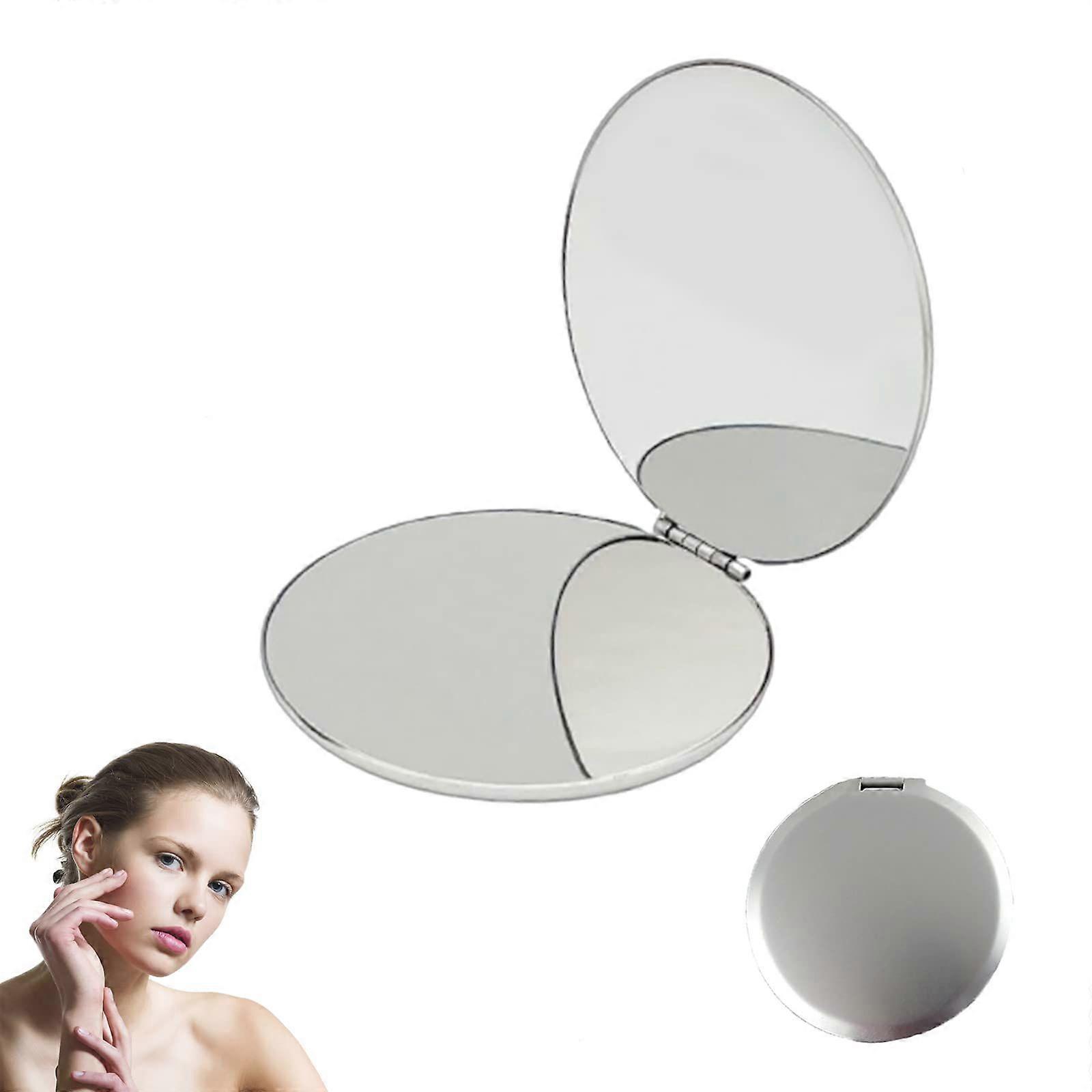 1 Pack Compact Magnifying Mirror, Pocket Mirror, Travel Vanity Mirror, Portable Magnifying Handheld Small Mirror