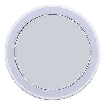 10X forstørrelsesglas Makeup 360 Graders Roterende Oplyst Forfængelighed Kosmetisk Spejl Med Sugekop Til Badeværelse