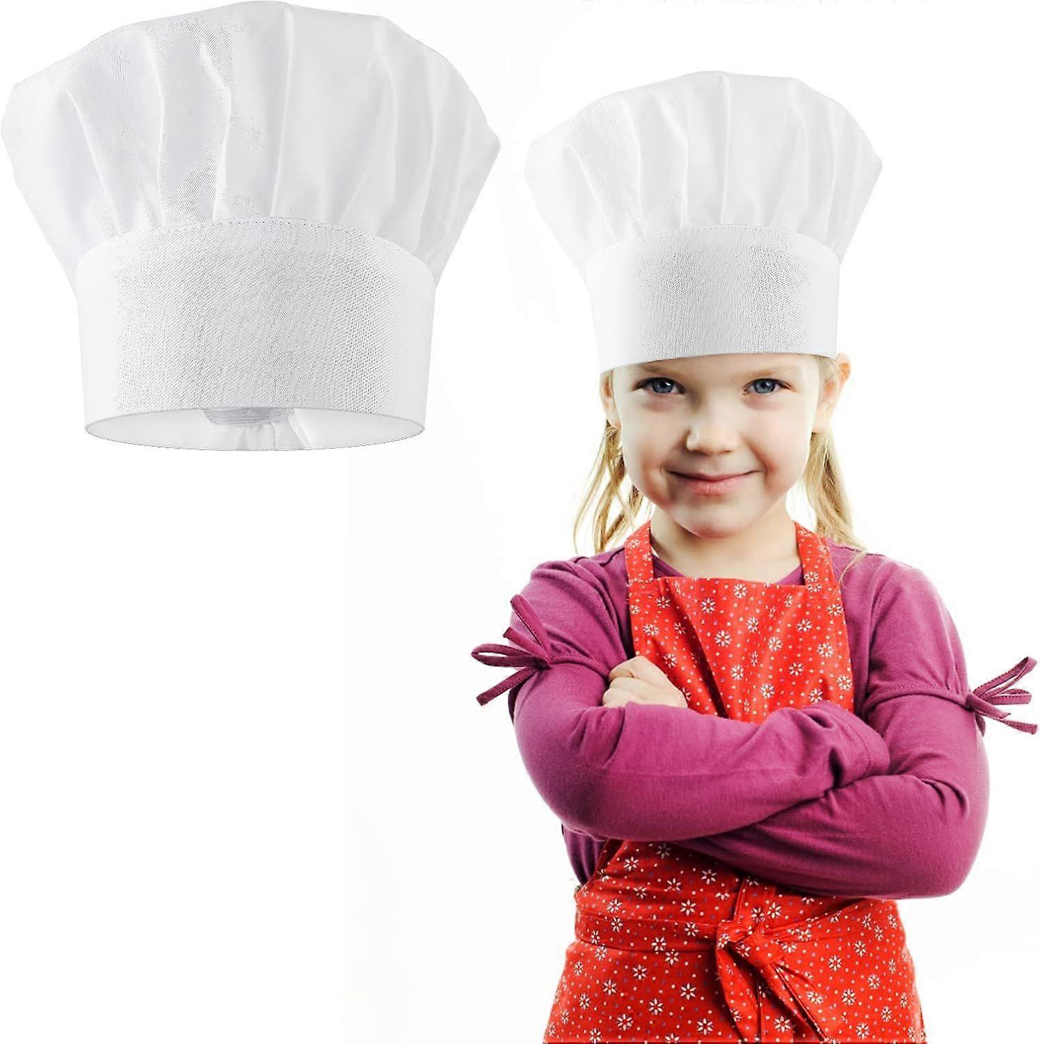 High quality brand new Chef Hat Adjustable White Chef Hats Elastic Kitchen