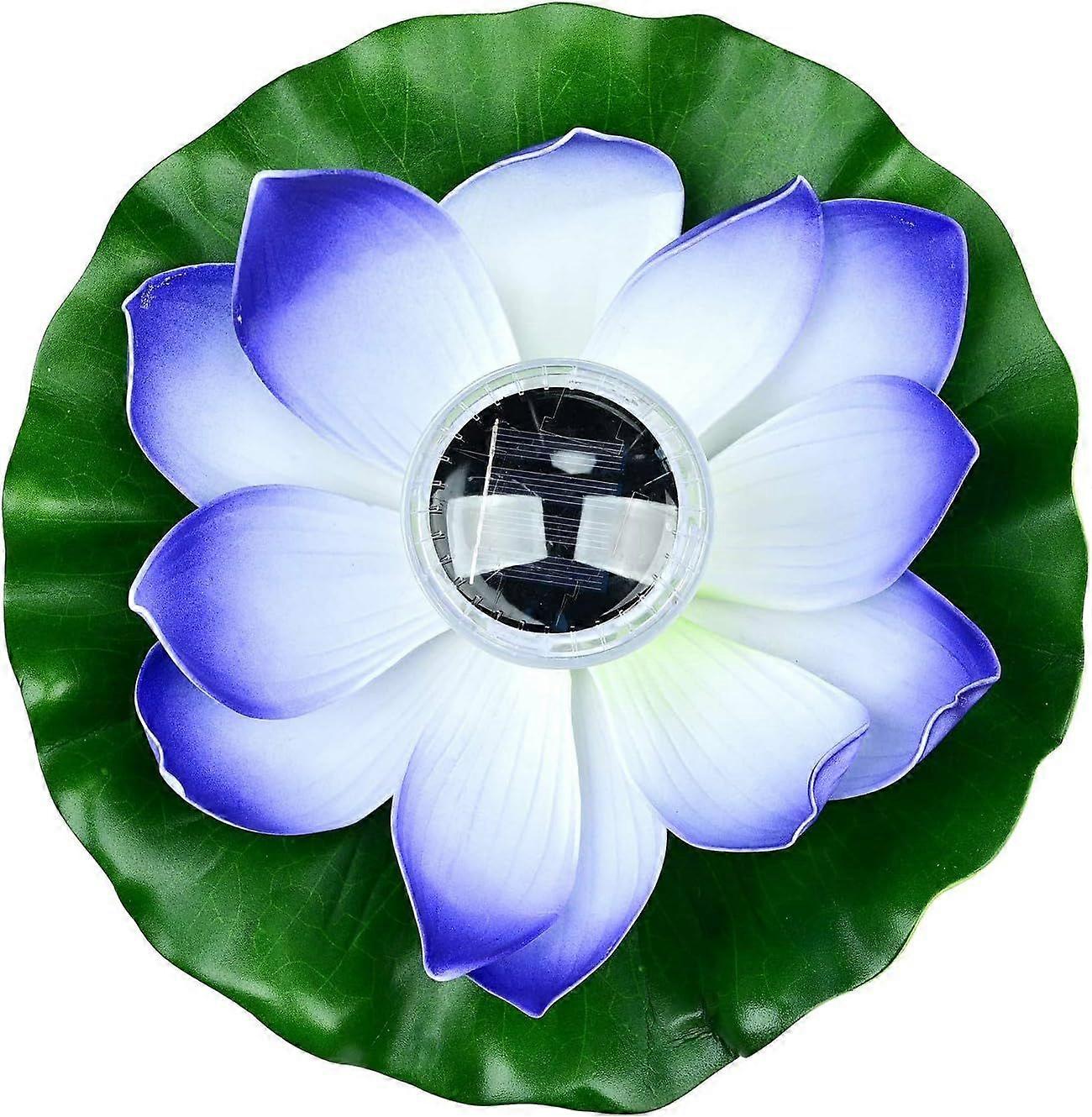 Solar Lotus Lantern for Outdoor, Floating Pool Lights Solar RGB LED Lotus Flower Lights Waterproof Floating Lamp (lilac)