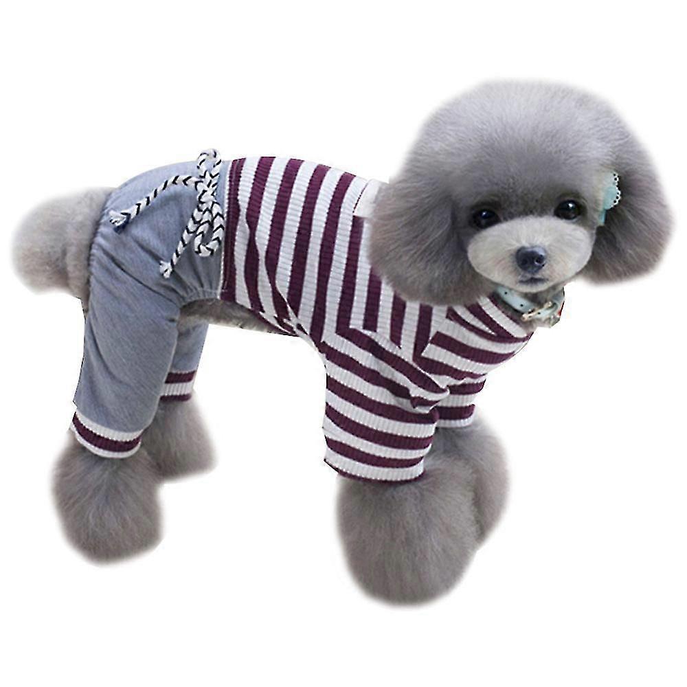 Pet One-piece Clothes Stripe Pet Clothes Pet