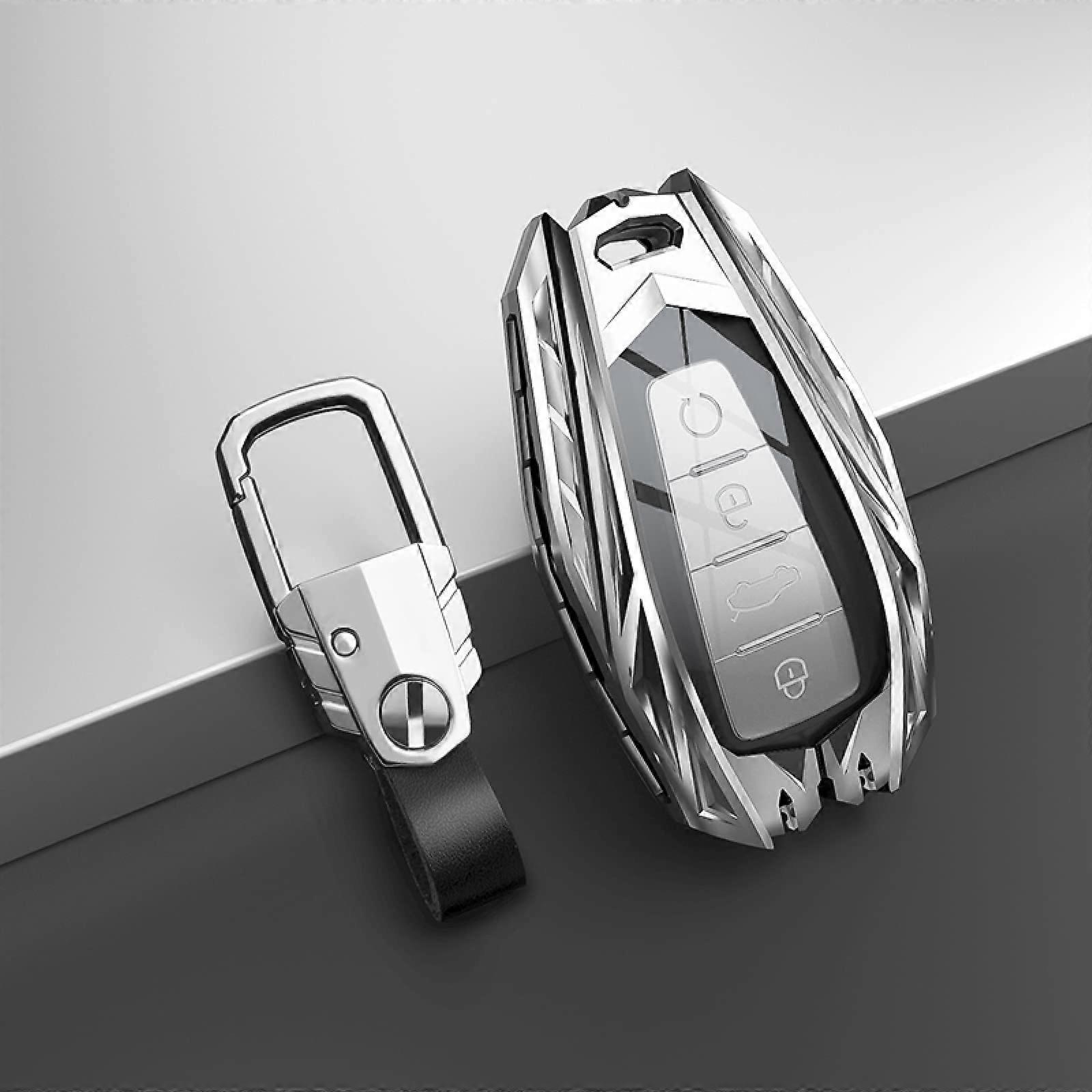 Alloy Car Key Fob Cover Case Holder Shell Protector, for Geely Coolray Atlas Boyue NL3 Emgrand X7 EX7 SUV GT GC9 Borui Keycha