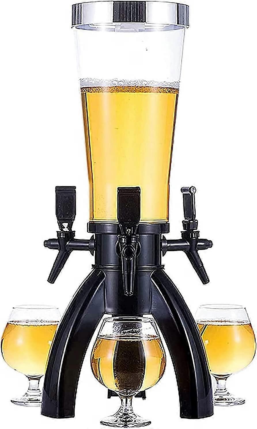 Water Dispenser with Faucet 3L Commercial Tower Water Dispenser with 3 Faucets and Ice Pipe Features