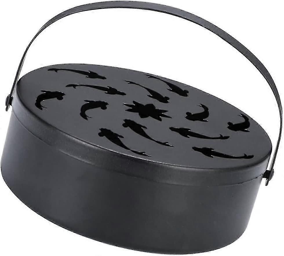 Coil H, R Spirals, H, Spiral H, Round Iron Box