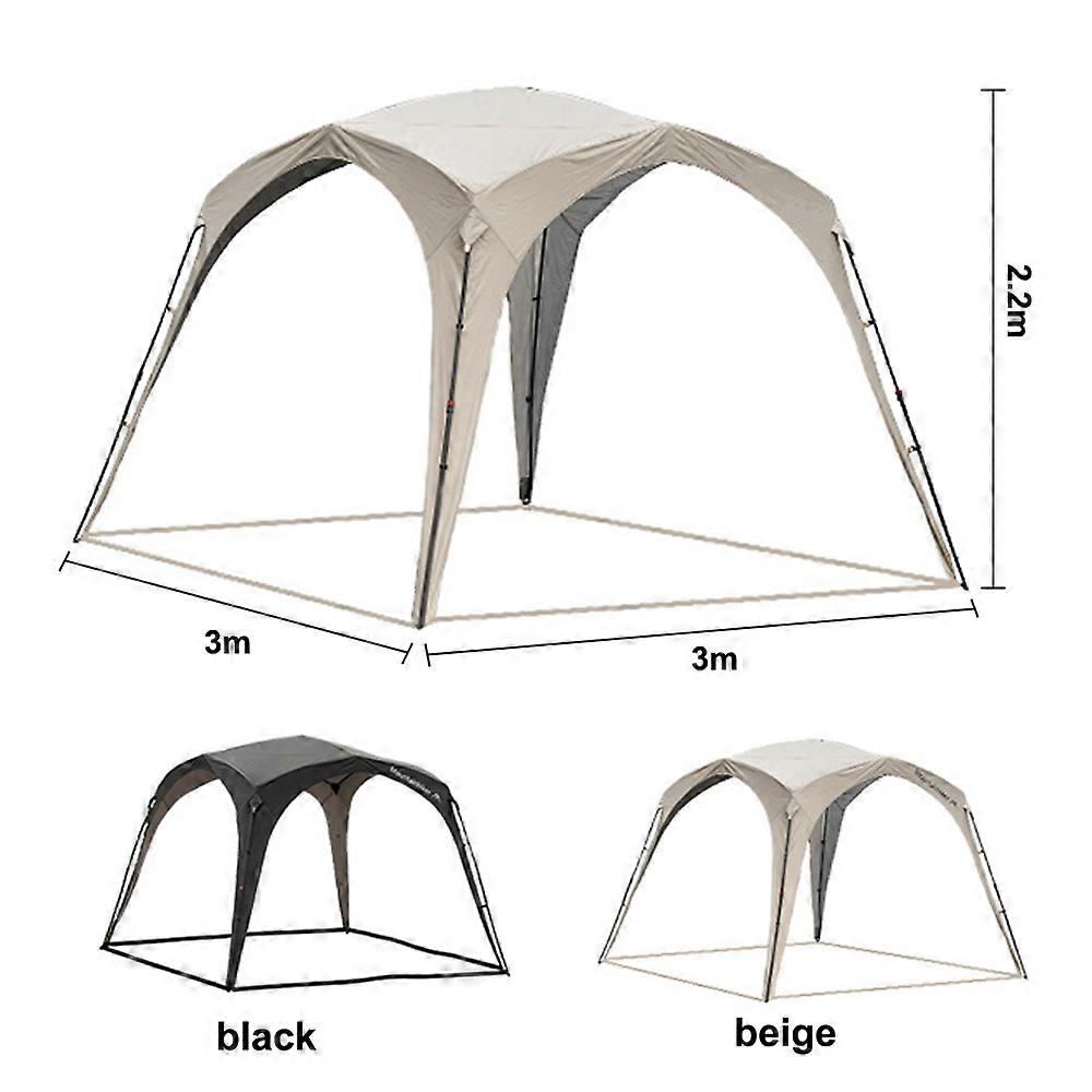 Outdoor Quick Open Sunscreen Shade Windproof Rainproof Canopy Waterproof Canopy Oxford Cloth Camping Picnic Canopy Sunshine Shelter