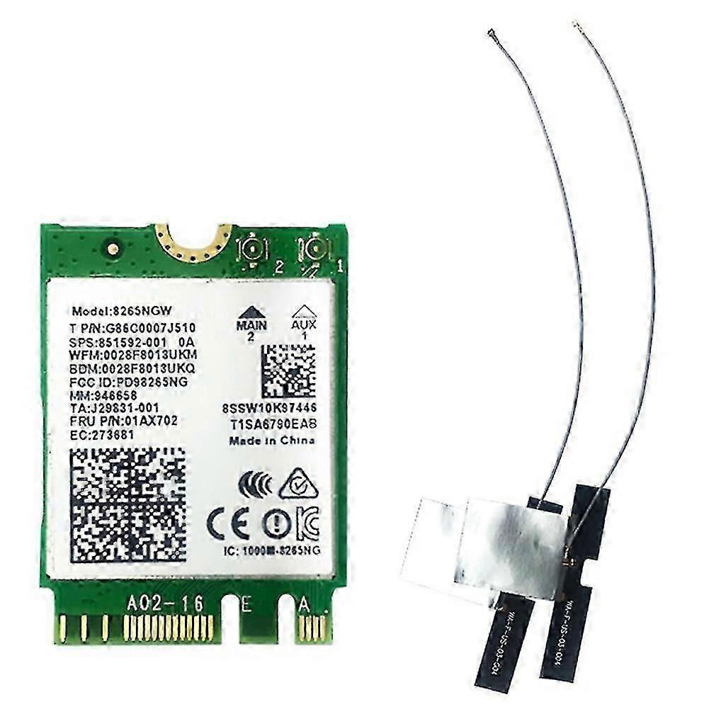 Ac8265 draadloze netwerkkaart 2,4 ghz-5 GHz dual-band M.2 Wifi-kaart met Ipex4 generatie flexibele mier