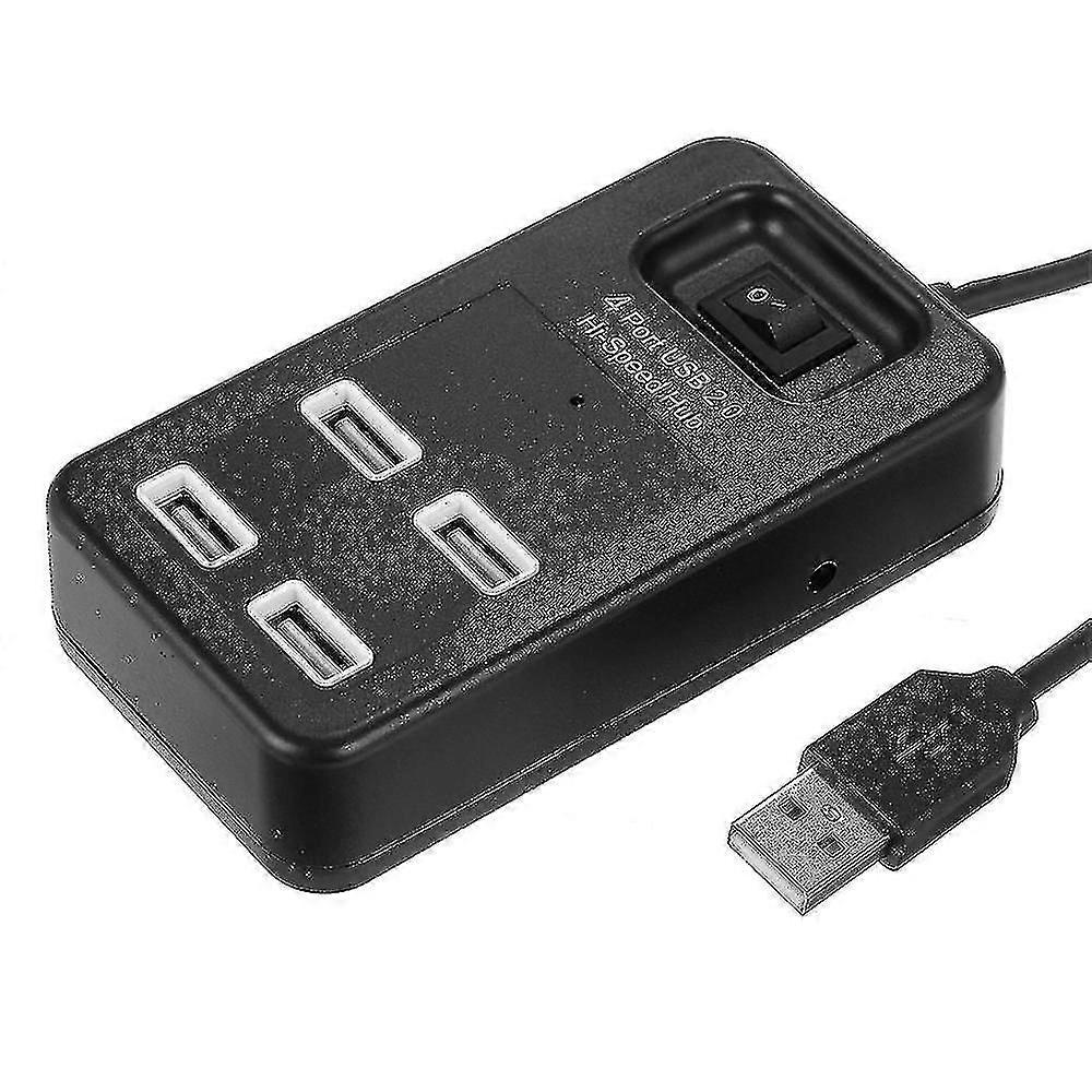 14 Port USB 2.0 Hi-Speed Hub Schwarz