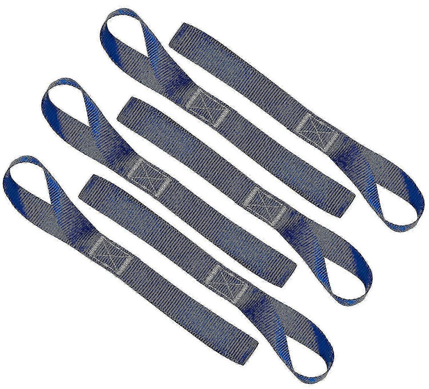 Soft Loop Tie Down Straps - 1,500 Load Capacity- 6 Pack - Loops For Dirt Bikes,blue