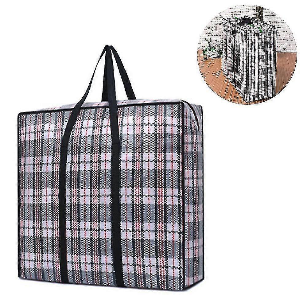 2pcs Large Storage Bag With Durable Zipper For Clothes, Bedding