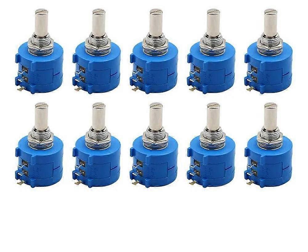 3590S-2-103L 10K Precision Multi-Turn Potentiometer Adjustable Resistance 10 Turns for Electronics and DIY Projects