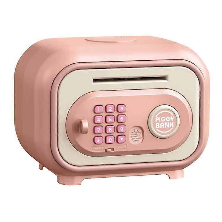 7605 Children Electronic Piggy Bank Smart Fingerprint Automatic Saving Money Box with Key