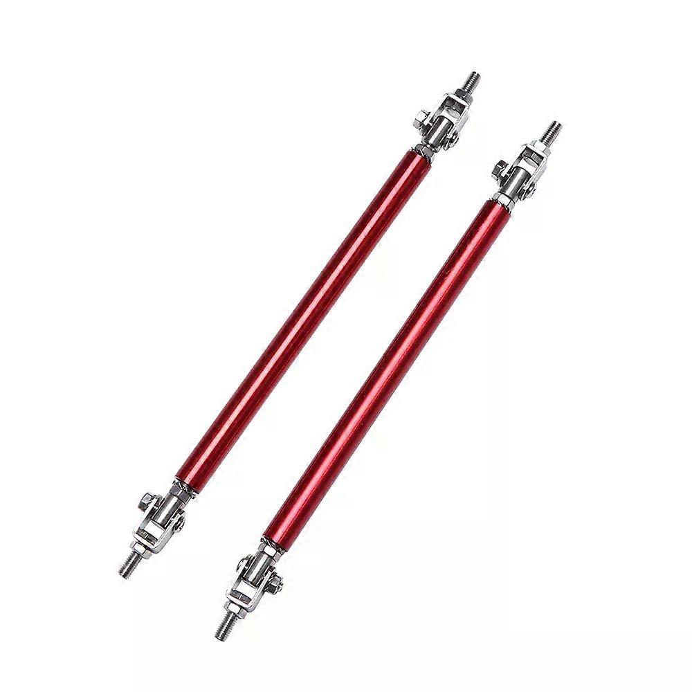 2PCS Suitable for Mini Cooper S 10"-13" Car Front Bumper Lip Splitter Spoiler Strut Rods Tie Adjustable Strut Tie Pull Rod Kit Racing