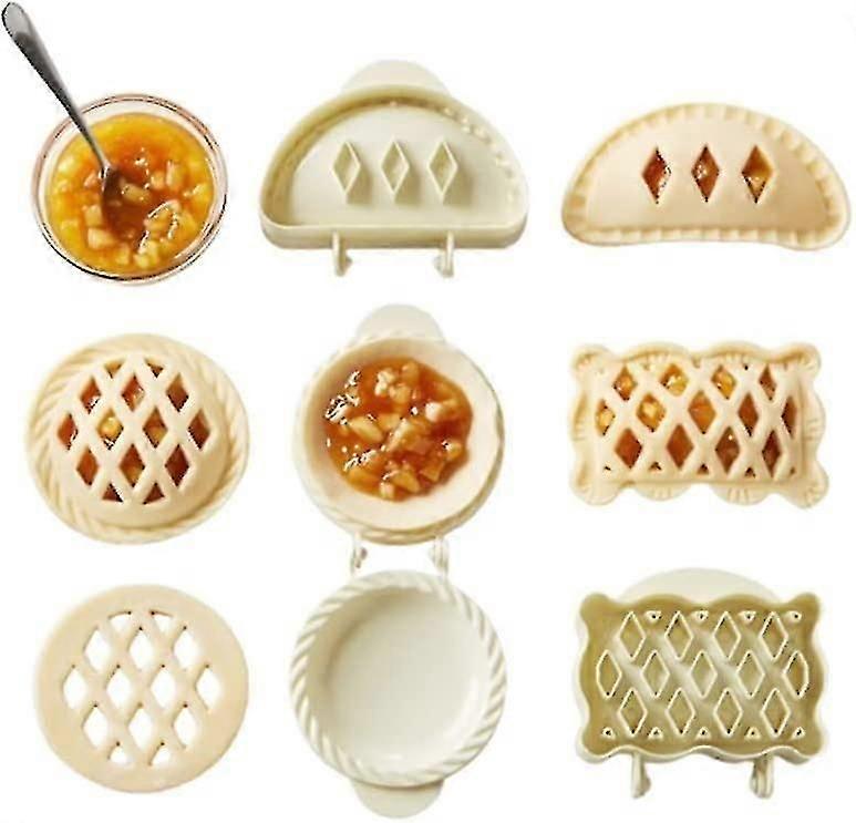 Classic mini handmade pie mold, one-click fall cottage pie set, fall handmade pie mold 3 piece set Halloween Christmas