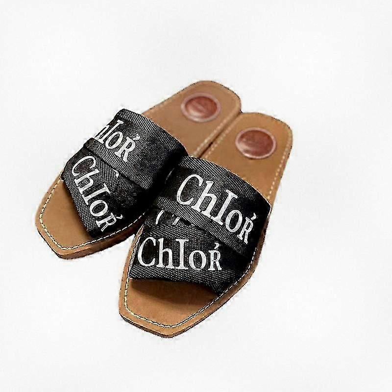 Sandales d’été plates à bout carré confortables pour femmes - Easy Slip-On Slide Design