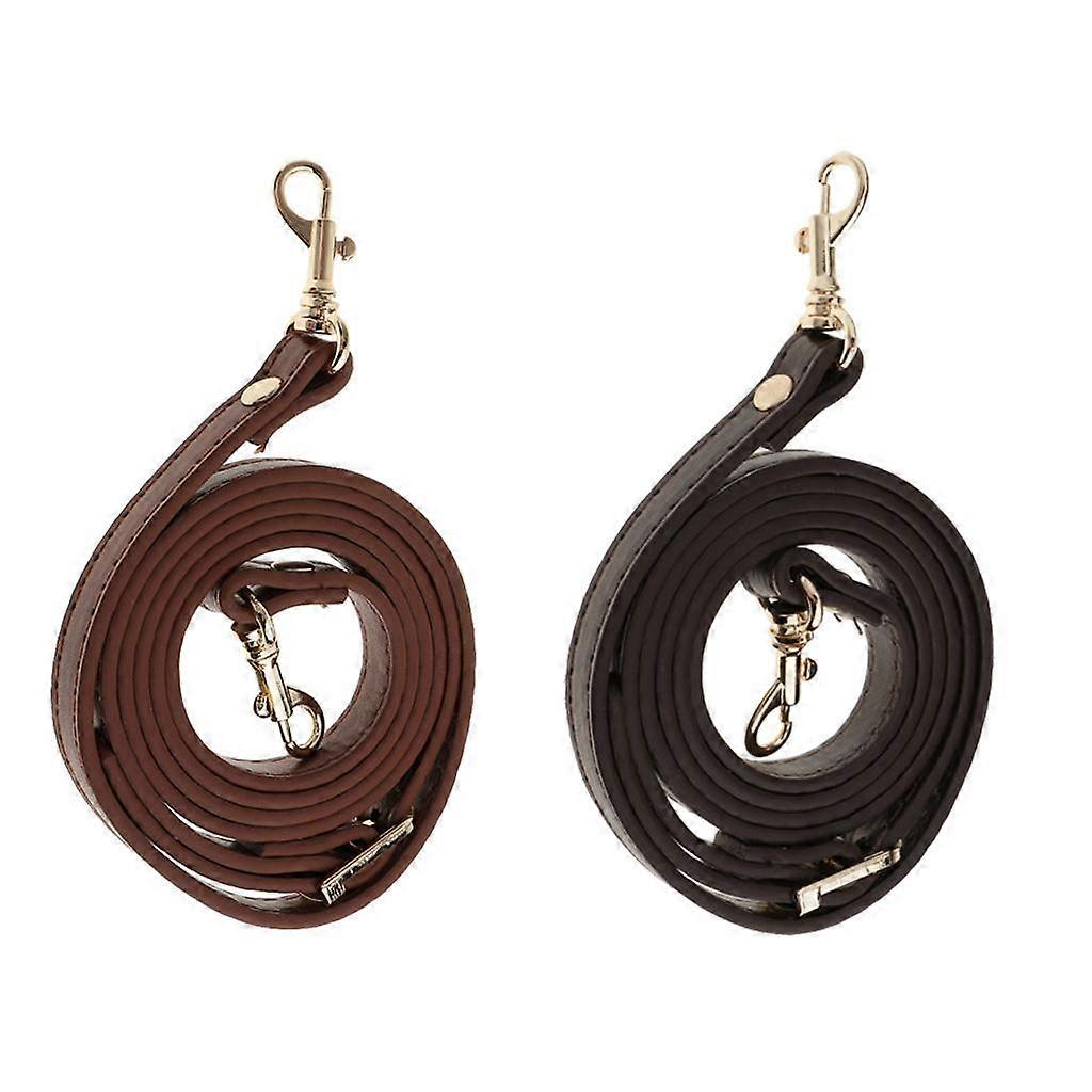2pcs Adjustable Leather Handbag Belt Strap Handle Bag Accessories 120cm