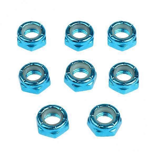3x8pcs Skateboard άξονας ροδών φορτηγών βιδωτά εξαρτήματα Longboard αξεσουάρ μπλε