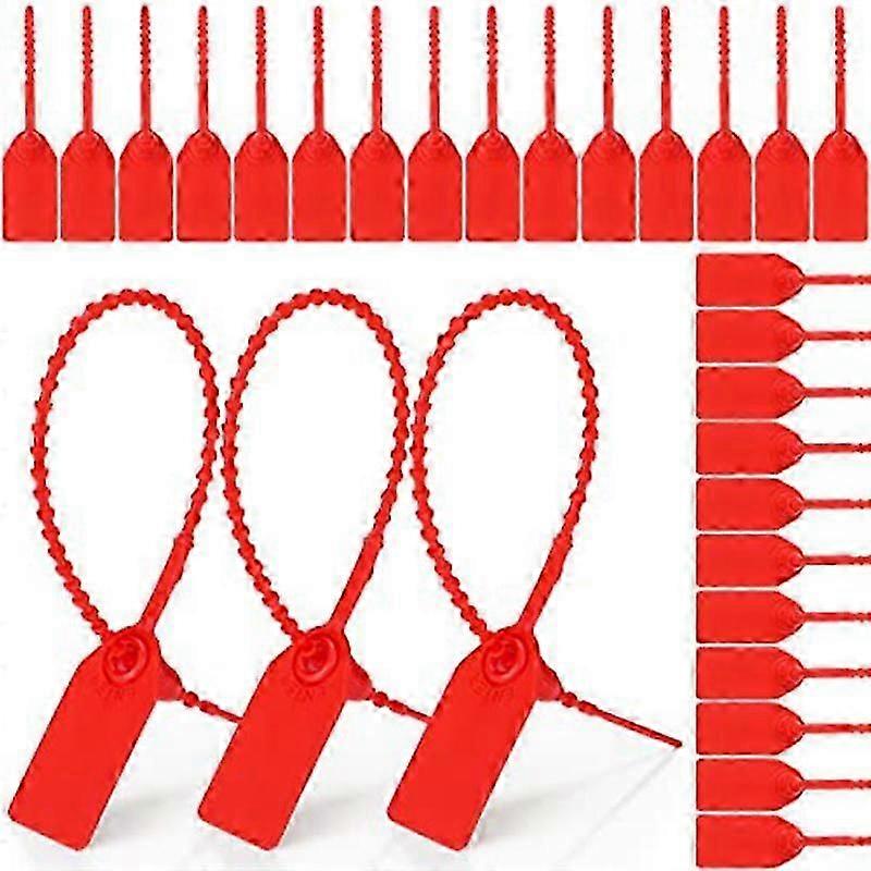 500 Pcs Plastic Tamper Seals Zip Ties for Fire Extinguishers Security Tags Safety Locking Signage T