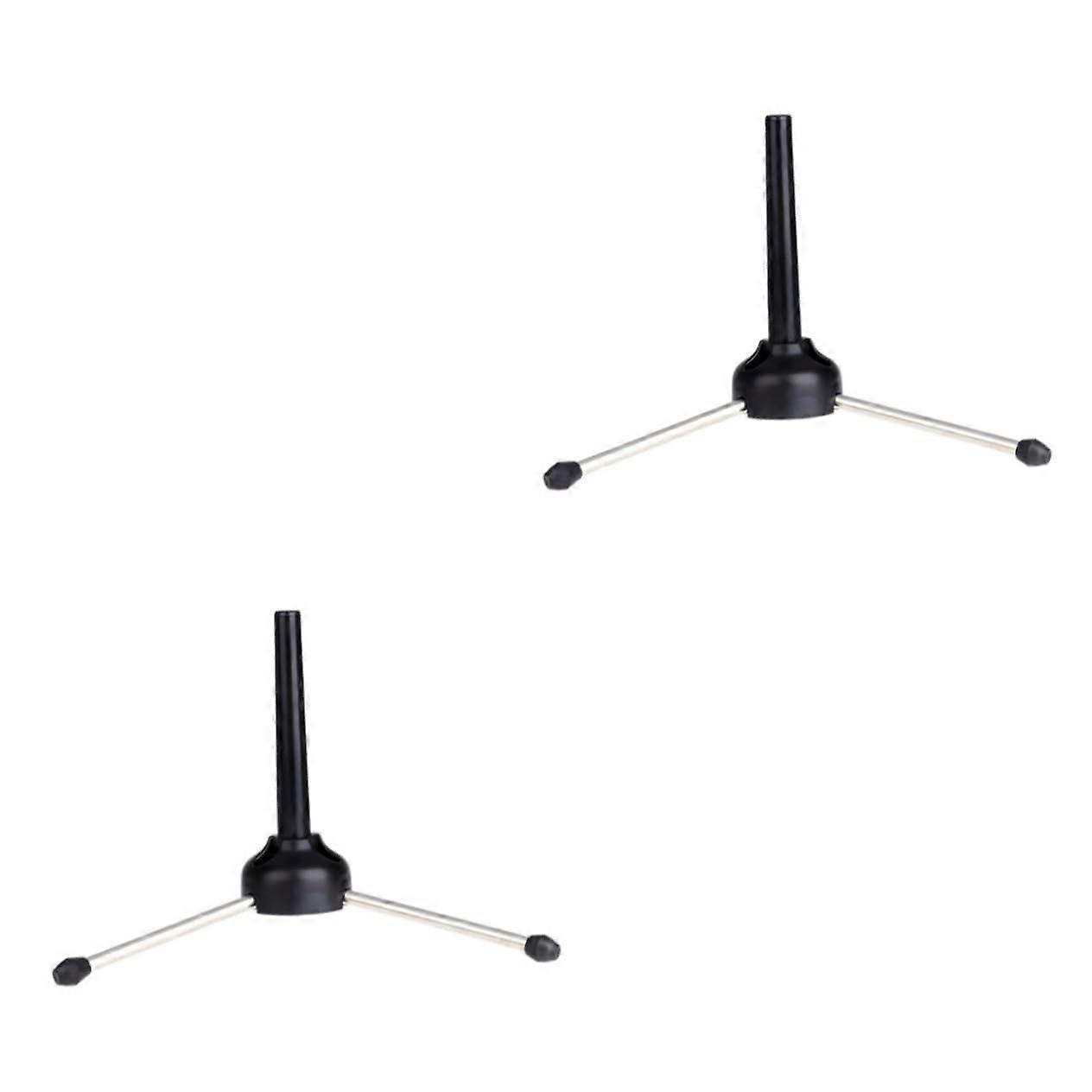 2pcs Trumpet Stand Tripod Flute Clarinet Holder Instrument Holder Instrument Stand Clarinet Stand Wind Instrument