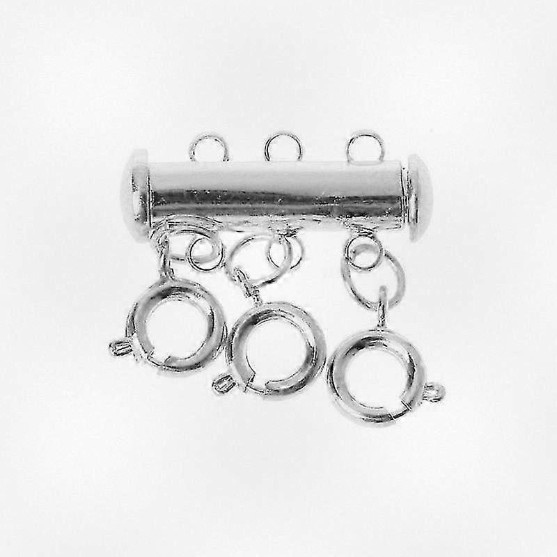 Multipurpose Magnetic Clasp Necklaces Tube Lock with Multiple Layered Locking Jewelry Connectors for Enhanced Security