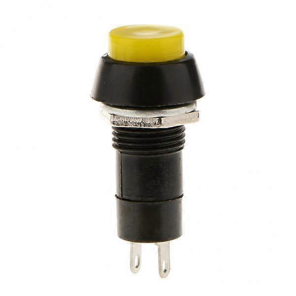 4-6pack Auto Dashboard Boat SPST On-Off Push Button Horn Switch -Yellow