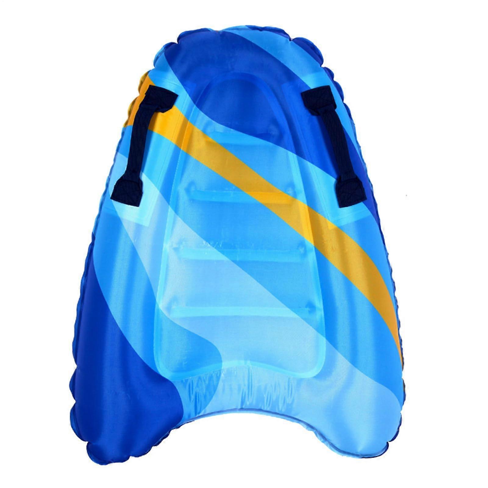 Inflatable Beach Floats For Adults And Surfboard Floats With Handles And Straps, Lightweight Pool Floats Blue Stripes