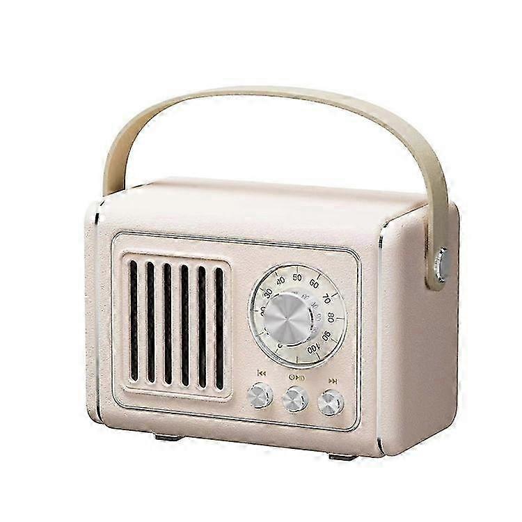 P19 Retro FM Radio Bluetooth Speaker with Subwoofer, Wireless Music Player with Handle