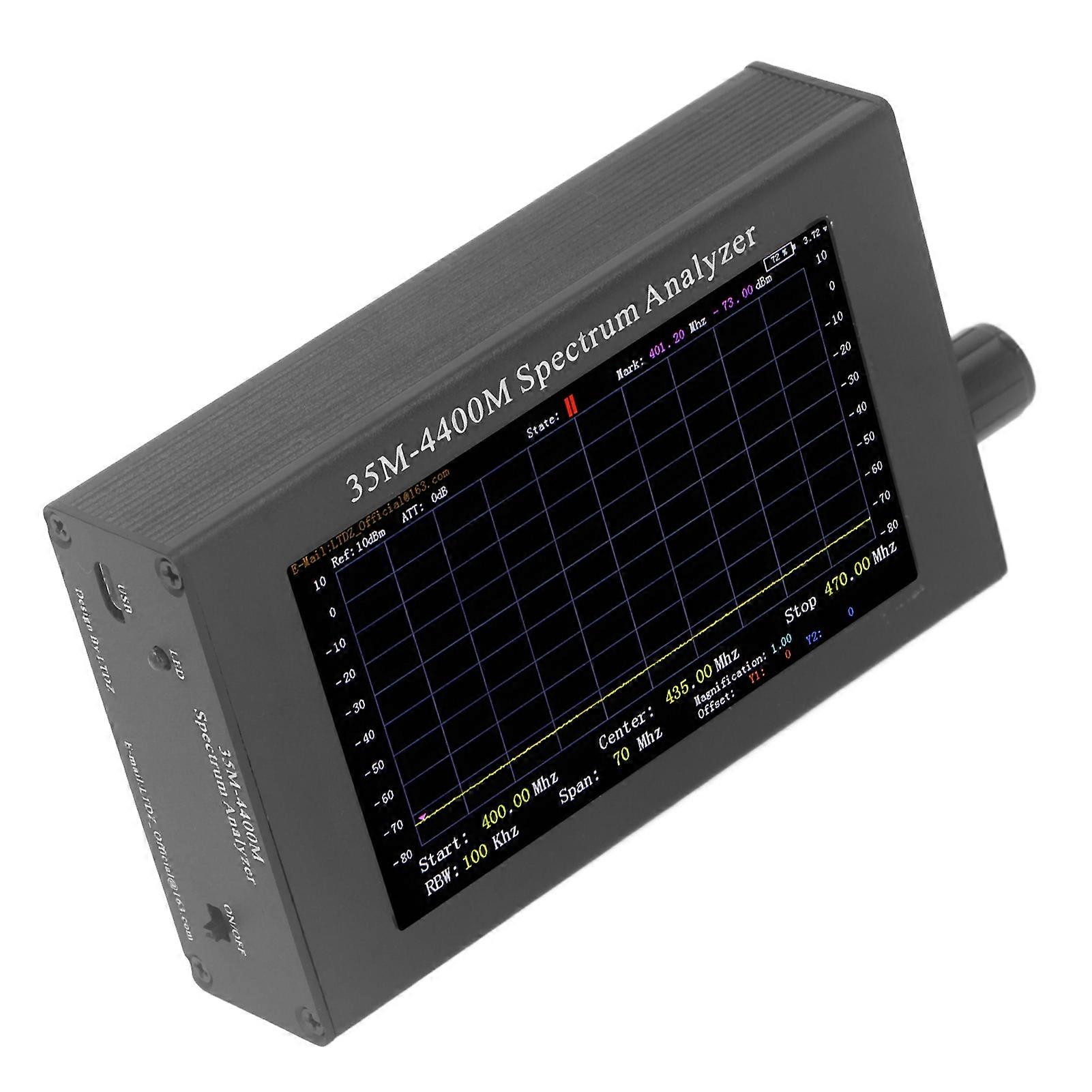 Frequenzanalysator Handheld 35-4400MHZ Winzige HF-Domänenanalyse mit Tracking-Source-Modul