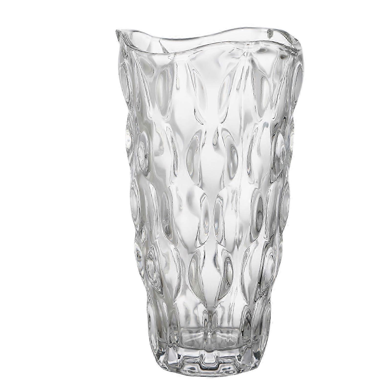 10" Clear Glossy Vase for Flower Arrangement