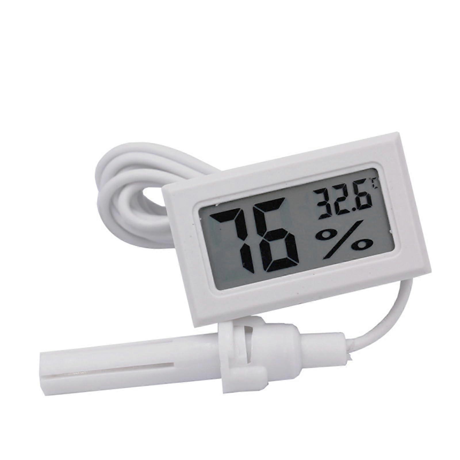 Multifunctional temperature humidity display with long cable suitable for various laboratories indoors white Ref: 6247