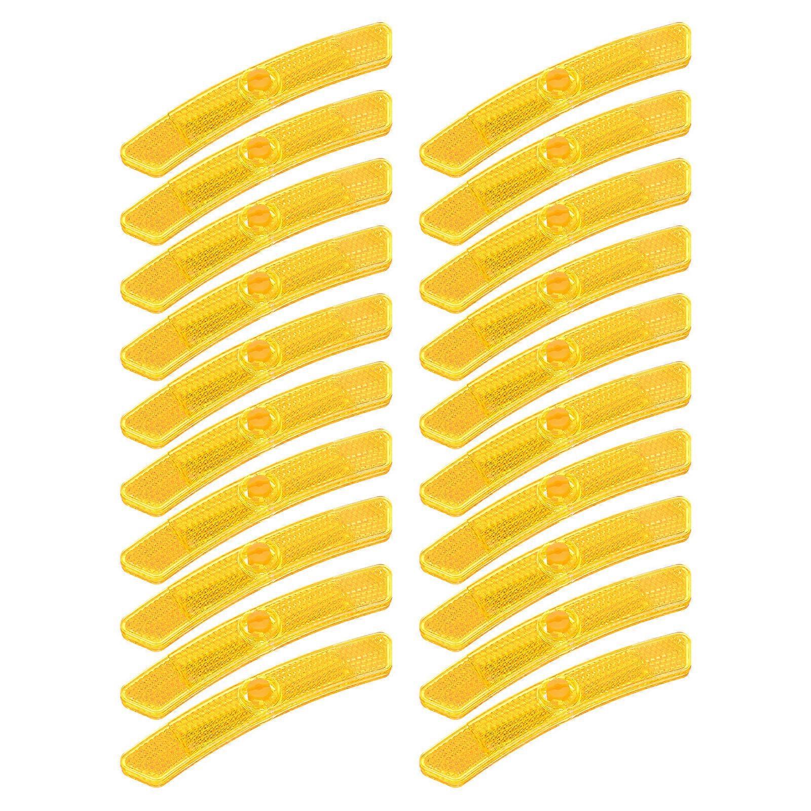 Bicycle Safety Reflectors with Bright Finish, Perfect for Daily Use and Tours