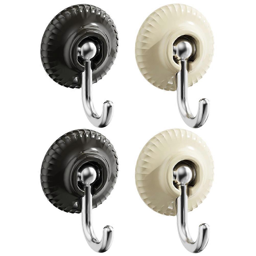 Stick on Hooks Heavy Duty Adhesive Hangers 4Pcs PP Material Hook Shape For Household Users