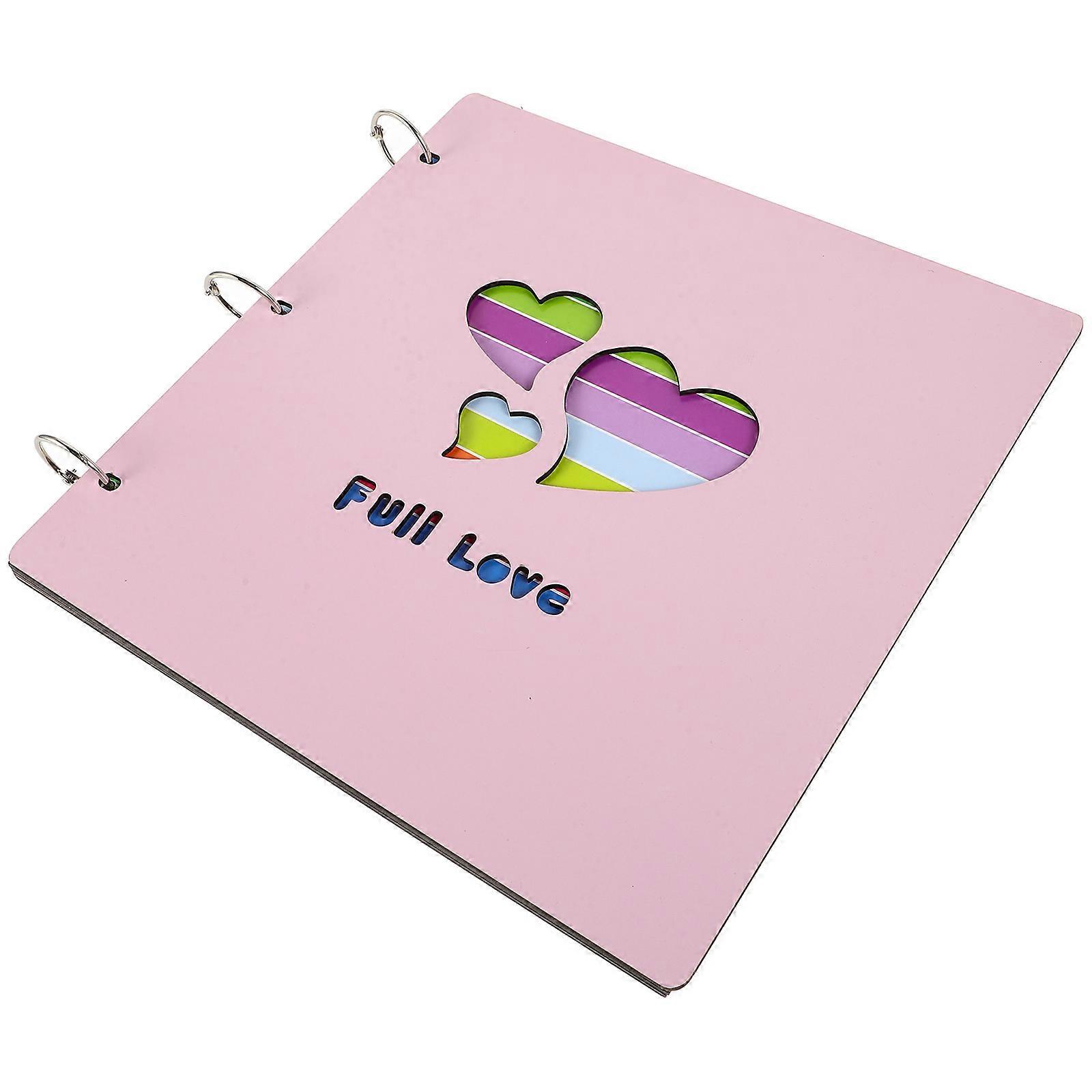 Photo Album Scrapbook Pink Color Diy Memory Storage For Couples And Families 1Pack
