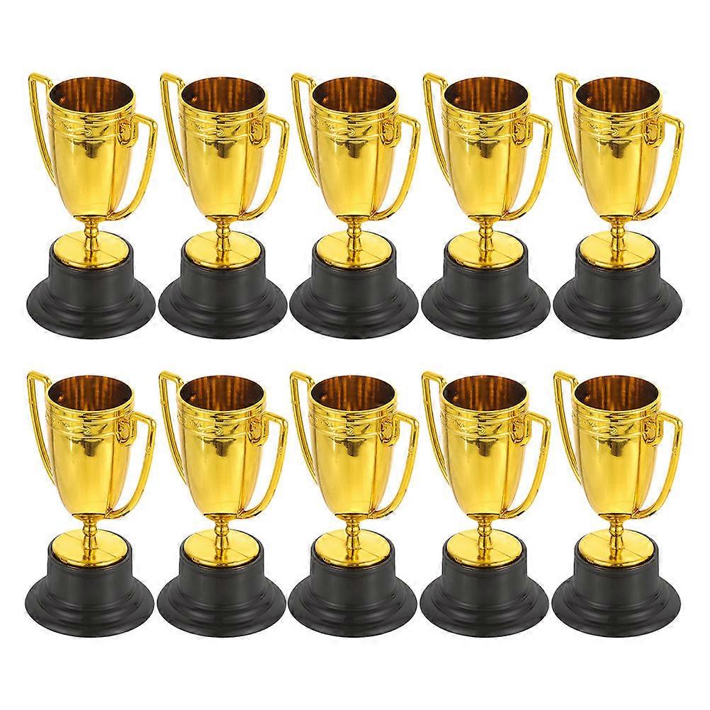 Party Award Trophy Mini Honorary Trophy Children Realistic Appearance Bright Color 10Set