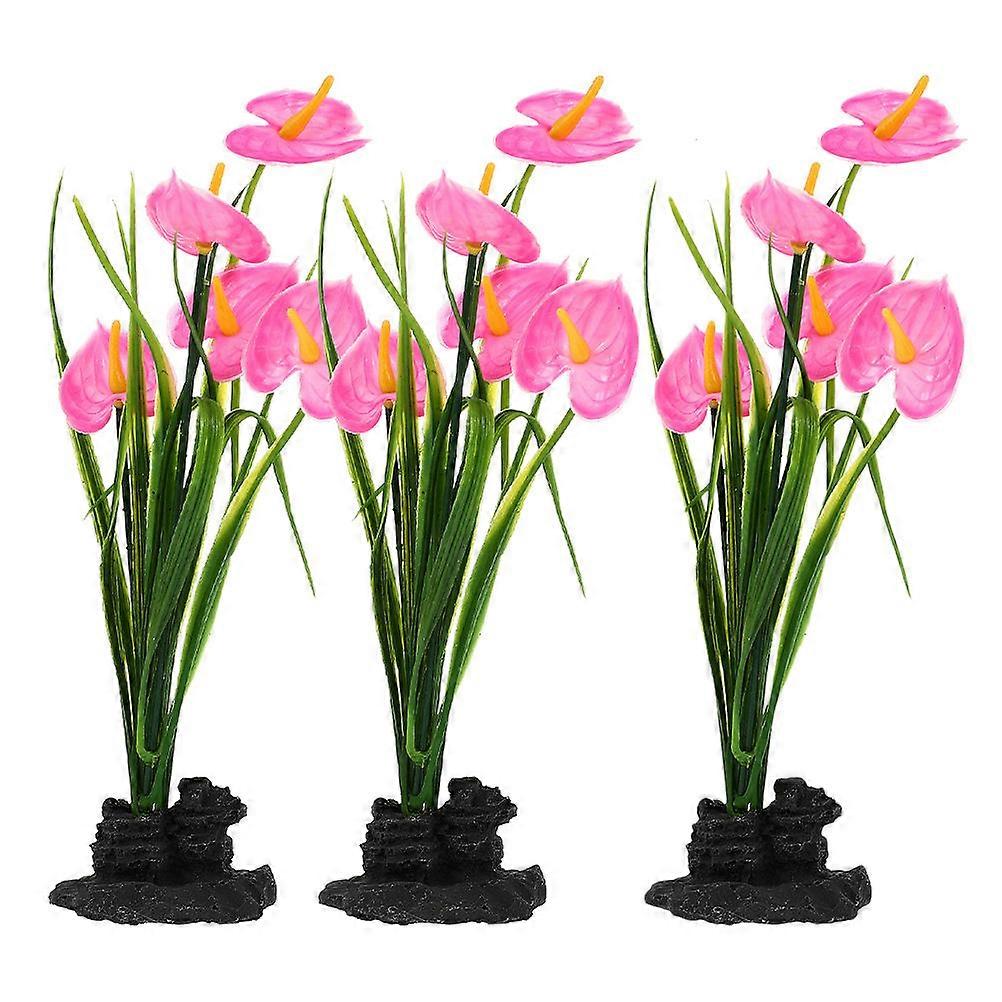 Sushi Display Decorative Flower Simple Design Shape Black 3Pcs