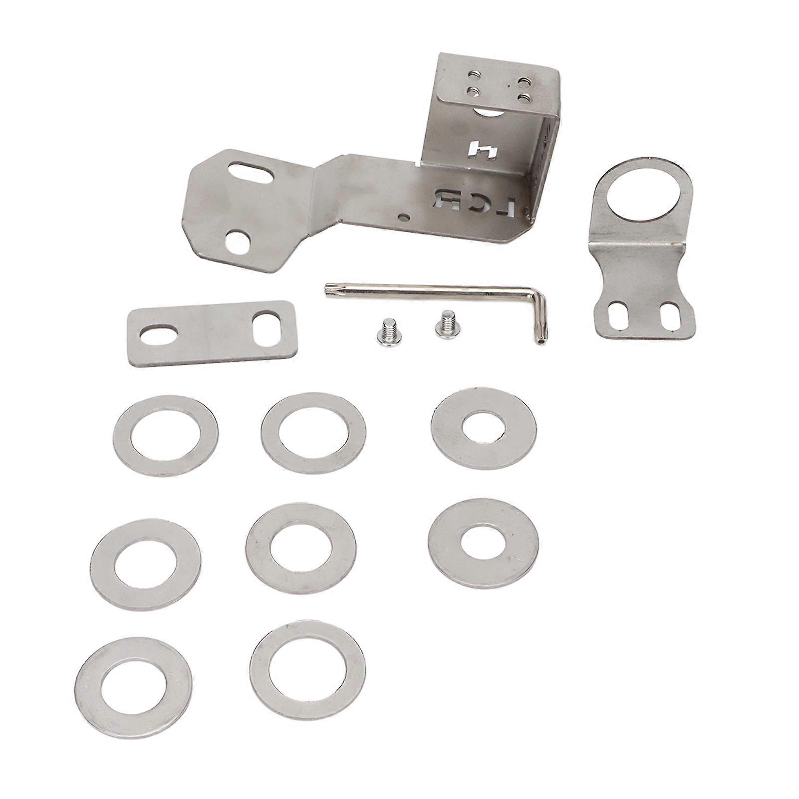 Antenna Bracket Universal Stainless Steel Antenna Bracket for Land Cruiser LC200 Car Main Assistant Driving PositionSilver