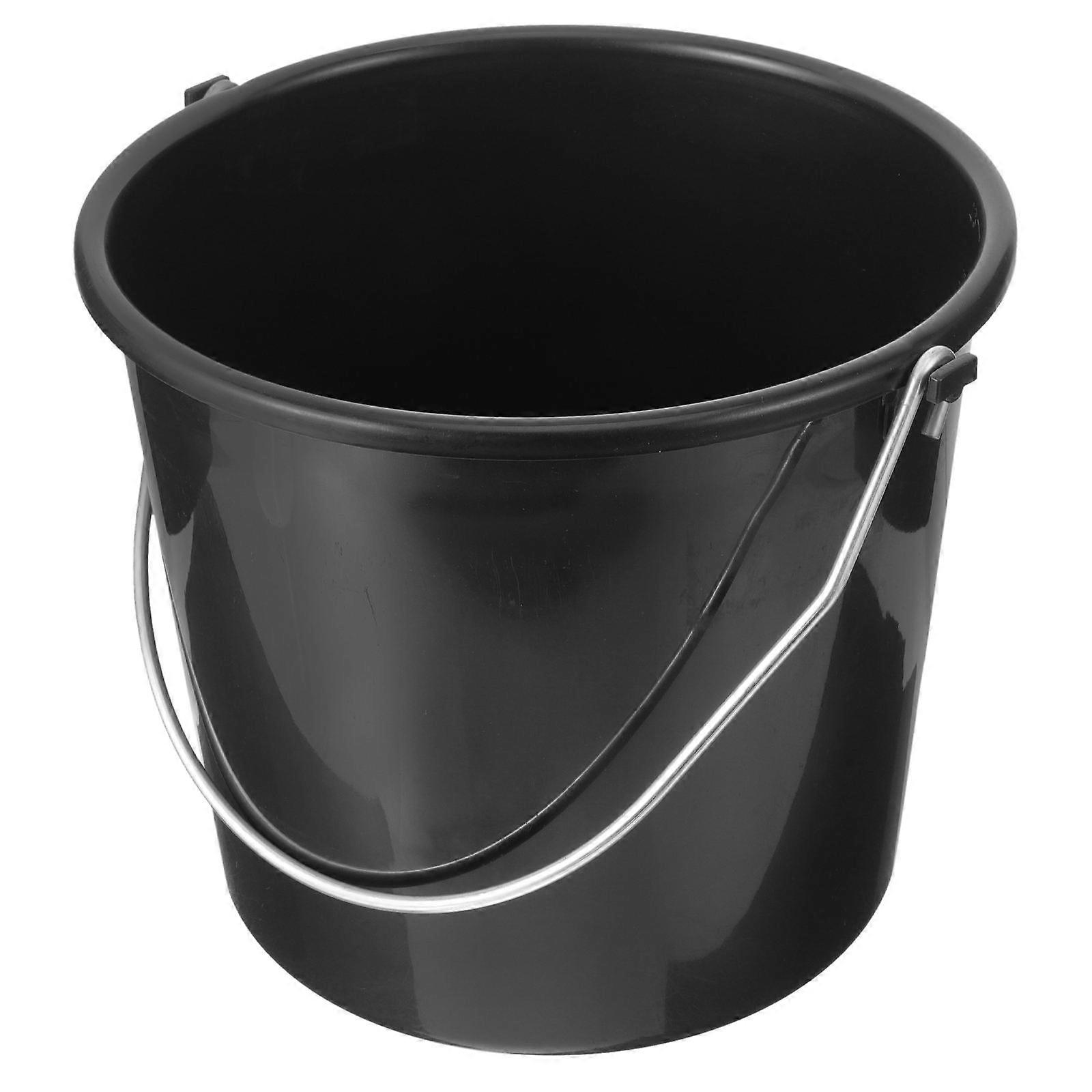 Calf Feed Bucket with Plastic Handle, Large Capacity Farm Feeding Bucket for Home and Livestock Use, Easy to Clean with Smooth Surface